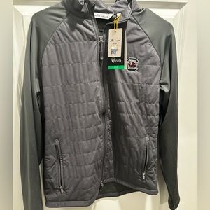 Size Small NWT Peter Millar USC Gamecocks Quarter Zip Polo Sweater